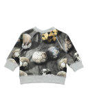 Elmo Soccer Ball Pullover Sweatshirt, Gray, Size 12-24 Months