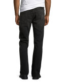 Mr. 87 Slim-Fit Destroyed Jeans, Black