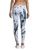 Airbrush Sport Leggings, Modernist Black/White