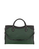 Classic City Mesh Tote Bag, Vert/Black