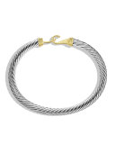 Cable Buckle Bracelet with Gold