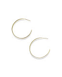 18K Senso&#153 Tapered Hoop Earrings