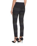 Stellan Striped Cigarette Pants, Gray