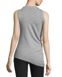 Slub-Jersey Wool-Blend Tank, Marble