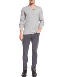 718 Slim-Fit Skinny Corduroy Pants, Pewter