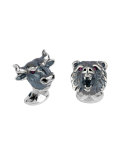 Bull & Bear Silver Cuff Links