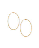 Expose 14K Gold & Diamond Hoop Earrings