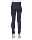 High-Waist Skinny-Leg Denim Jeans, Indigo