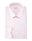 Solid Long-Sleeve Dress Shirt, Pink
