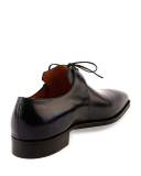 Arca Leather Derby Shoe w/Dark Blue Patina