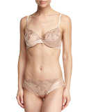 Mid-Rise Morgane Briefs, Nude