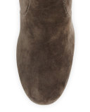Jodi Fringe Suede Over-The-Knee Boot, Smoke