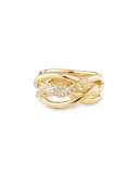 11.5mm Continuance 18K Ring with Diamonds, Size 7