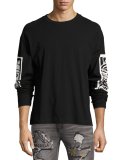 Inversion Raglan Crewneck T-Shirt, Black