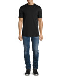 Medium-Wash Slim-Fit Stretch-Denim Jeans, Blue 