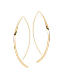 Large 14K Twist Arch Hoop Earrings