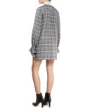 Aspen Windowpane-Check Shift Dress