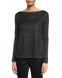 Toile Knit Bateau-Neck Sweater