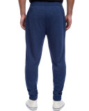 Terry Cotton-Blend Sweatpants, Blue