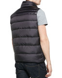 Dupres Quilted Puffer Vest, Black