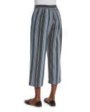 The Easy Cropped Pants, Playa Stripe