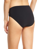 Waterfall Seamless Swim Bottoms, Black