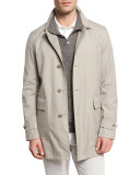 Wind Stretch Storm System® Short Coat Duo, Beige