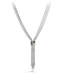 Confetti Drop Necklace with Hematine, Black Diamonds, and Gold