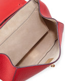 Drew Small Chain Saddle Bag,  Red