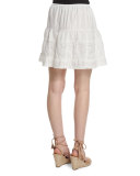 The Jubilee A-Line Mini Skirt, White