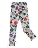 Nilia Gemstone Ponte Leggings, Gray/Multicolor, Size 3-12