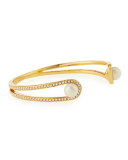 purely pearly open cuff bracelet
