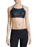 Triangle Sports Bra, Black Halo