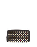 Panettone Tudor Studs Zip Wallet, Black