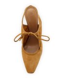 Camil Suede Tie-Front Pump