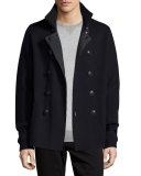 Know Double-Breasted Peacoat Sweater, Coastal