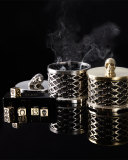 Skull Lattice with Crystals Scented Candle