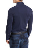 Jersey Knit Sport Shirt, Navy