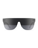 Tuttolente Flat Top Sunglasses, Silver