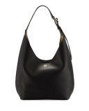 Perry Leather Hobo Bag, Black/Beige