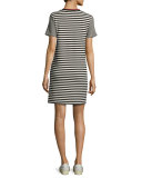 Short-Sleeve Striped T-Shirt Dress, Multi