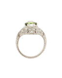 Estate Edwardian Demantoid Garnet Dinner Ring, Size 5.25