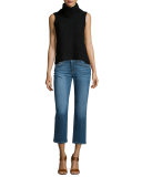 The Olivia Cropped Flare-Leg Jeans, Missie