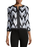 Zigzag-Sequined Jacket 