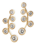 18k Yellow Gold & Diamond Climber Earrings