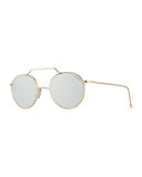 Wynwood II Round Mirrored Sunglasses