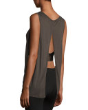 Passenger Double Layer Tank, Vintage Black/Black