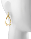 Cairo 18k Medium Gold Tiered Hoop Earrings