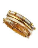 Kamata Horn & Bronze Bangles, Set of 4