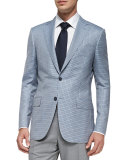 Trofeo 600 Check Jacket, Blue/Gray/White 
